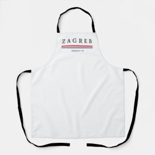 Zagreb City Croatia Apron