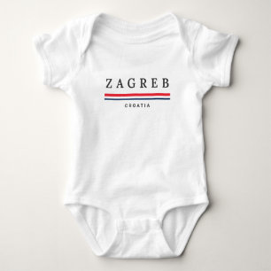 Zagreb City Croatia Baby Bodysuit