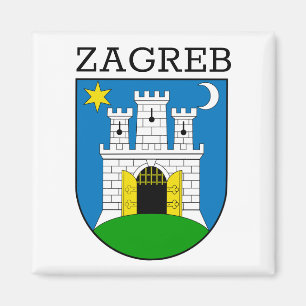 Zagreb Coat of Arms Magnet