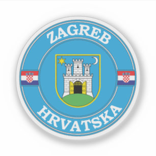Zagreb Croatia Circle Emblem