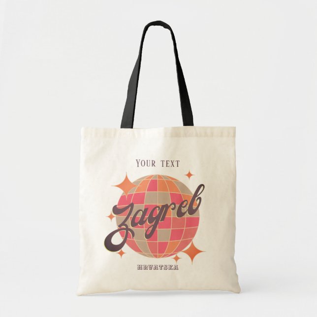 Zagreb Croatia Hrvatska retro holiday fashion  Tote Bag (Front)