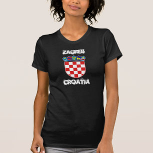 Zagreb, Croatia with coat of arms T-Shirt