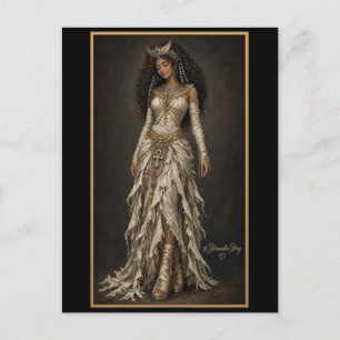 Zahara Mummy Couture Winged Crown Postcard