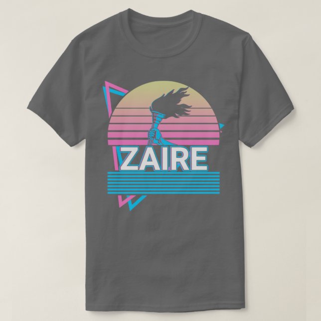 Zaire Congo Congolese Retro Gift T-Shirt (Design Front)