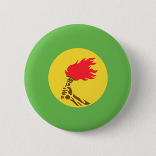 Zaire, Democratic Republic of the Congo flag 6 Cm Round Badge