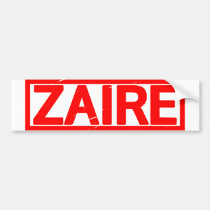 Zaire Stamp Bumper Sticker