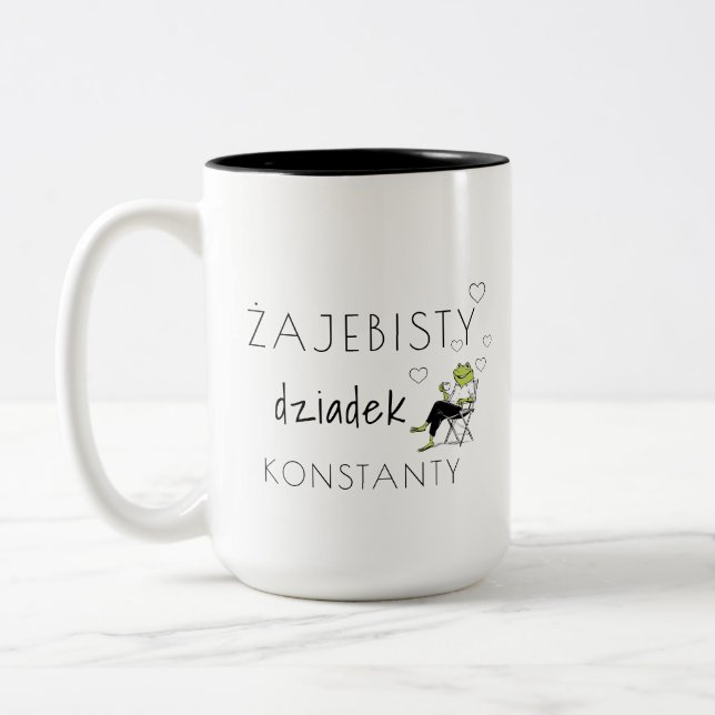 Żajebisty Dziadek Personalized Mug | Funny Polish  (Left)