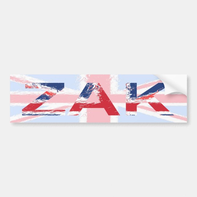 Zak Bumper Sticker (Front)