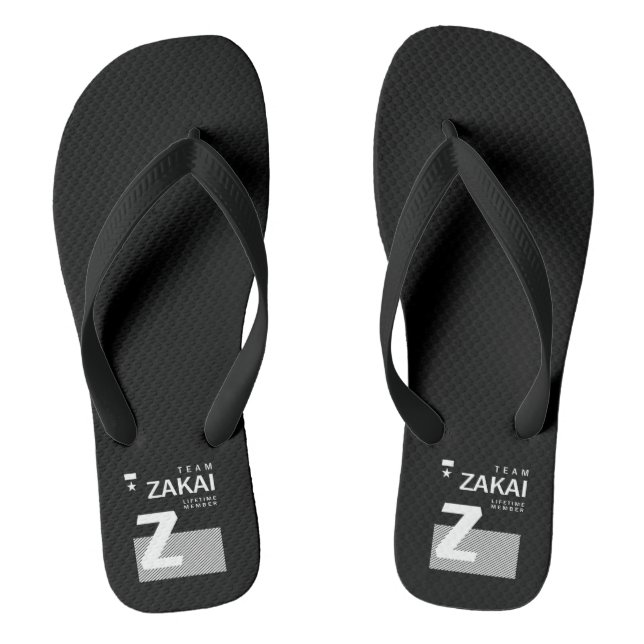 Zakai Personalised Name Birthday Jandals (Footbed)