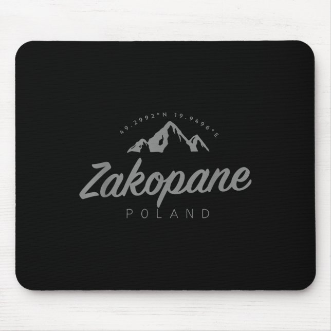 Zakopane Mountain Vacation Skiing Poland  Mouse Pad (Front)