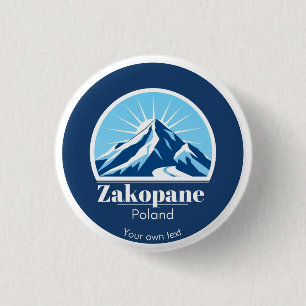 Zakopane Poland accessory gift souvenir  3 Cm Round Badge