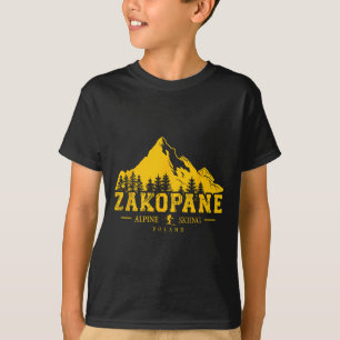 Zakopane Poland Ski Resort Alpine Skiing Poliatra T-Shirt