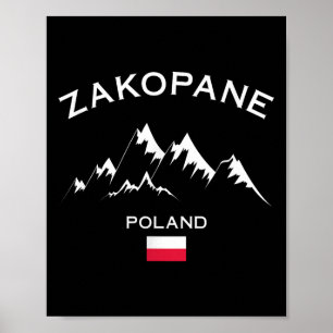 Zakopane Poland Ski Resort Tatra Mountains Skiing  Poster