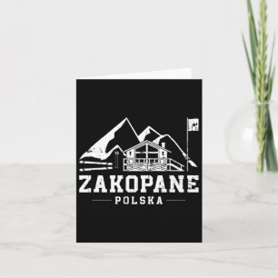 Zakopane Polska Winter Sports Skiing Snowboarding  Card