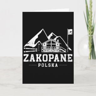Zakopane Polska Winter Sports Skiing Snowboarding Card