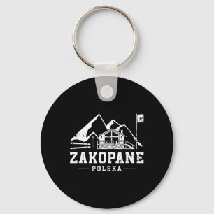 Zakopane Polska Winter Sports Skiing Snowboarding  Key Ring