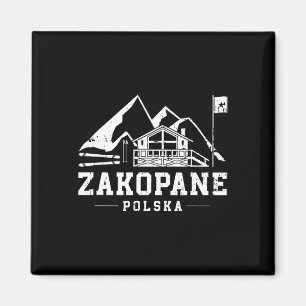 Zakopane Polska Winter Sports Skiing Snowboarding Magnet