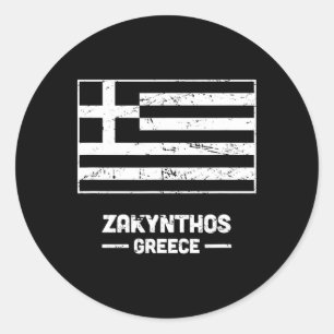 Zakynthos Greece - Ionian Greek Island Zakynthos Classic Round Sticker