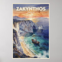Zakynthos Greece Vintage Travel