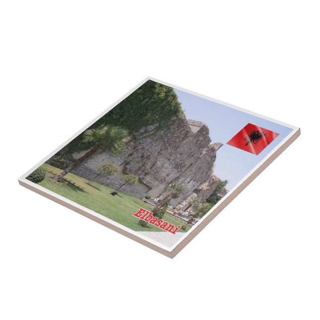 zAL009 ELBASAN Castle Albania, Tile (Side)