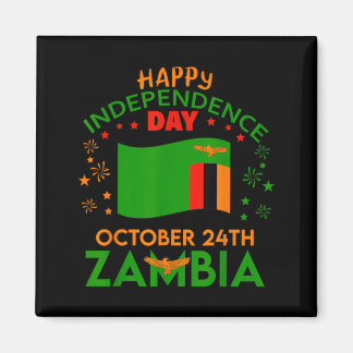 Zambia 61st Independence Day Zambian Pride Zambia Magnet