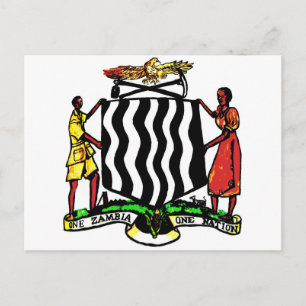 Zambia, Africa, Coat of Arms Postcard