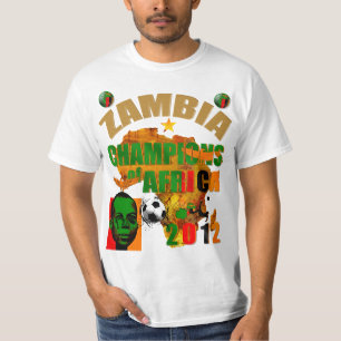 Zambia Champions of Africa Cup Winners 2012 T-Shirt