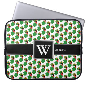 ZAMBIA Christian Scripture Monogram laptop Sleeve