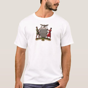 Zambia country coat arms flag symbol emblem africa T-Shirt