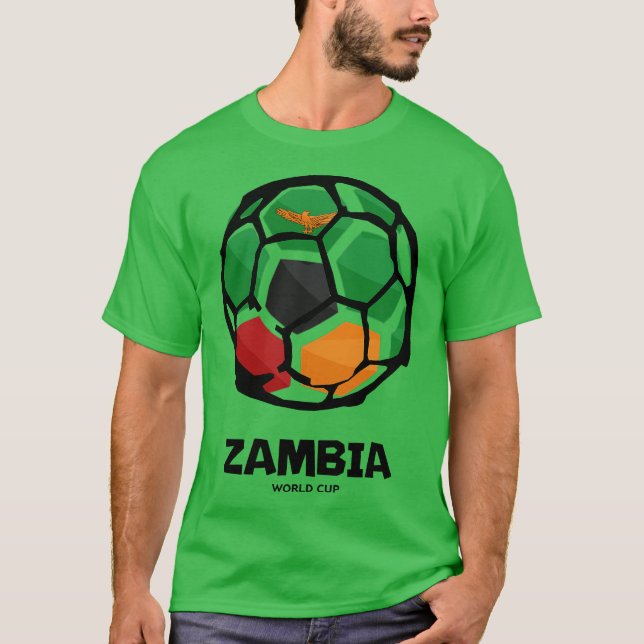 Zambia Country Flag T-Shirt (Front)