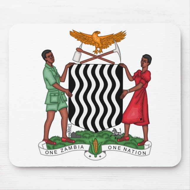 zambia emblem mouse pad (Front)