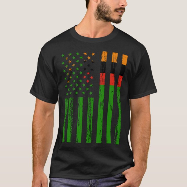 Zambia Flag America US It is in my DNA  for Zambia T-Shirt (Front)