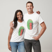 Zambia Flag Fingerprint