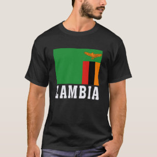 Zambia Flag Patriotic National Roots Souvenir T-Shirt