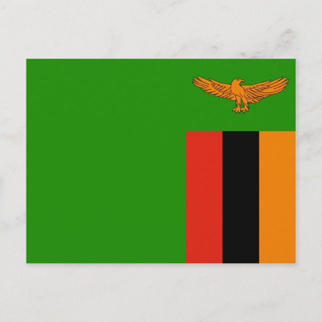 Zambia Flag Postcard (Front)