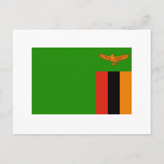Zambia Flag Postcard (Front)