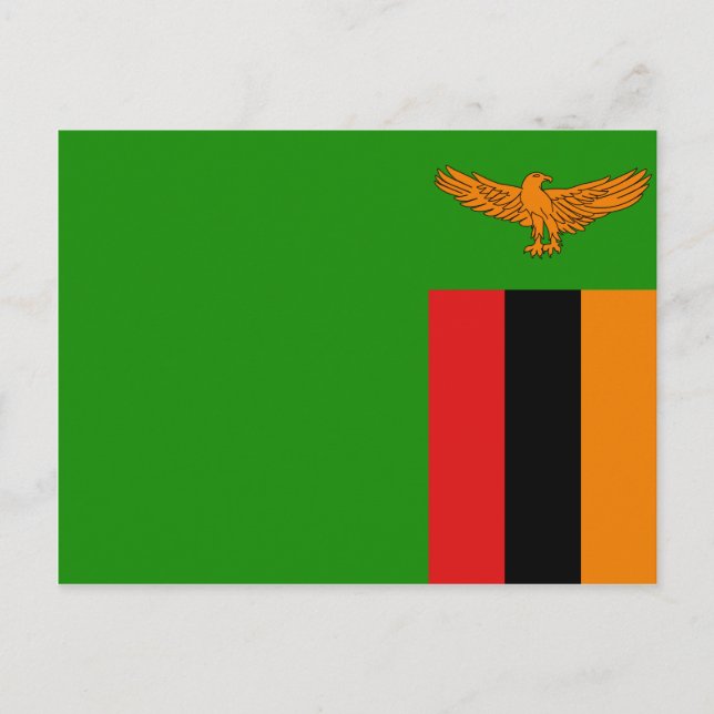 Zambia Flag Postcard (Front)