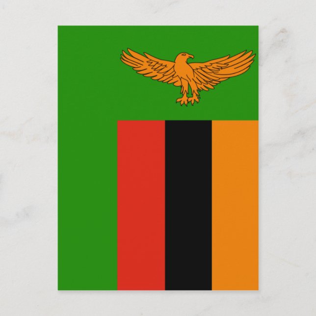 zambia flag postcard (Front)