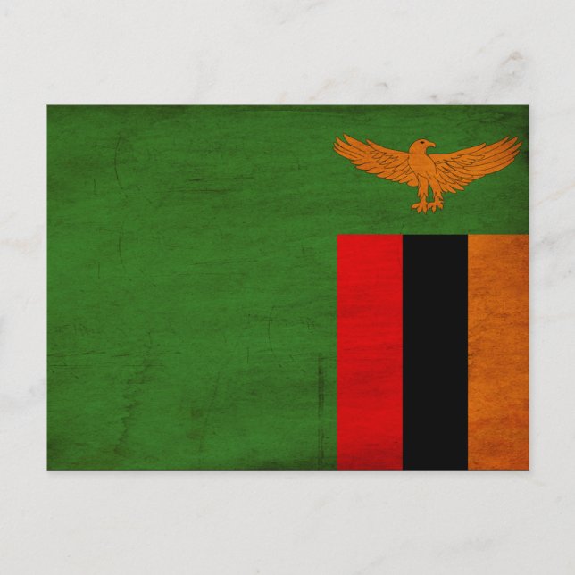 Zambia Flag Postcard (Front)