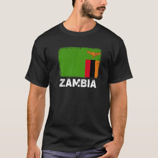 Zambia Flag  Support Zambian People Women Men T-Shirt