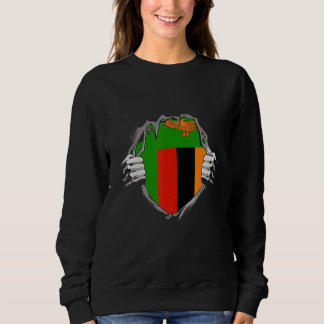 Zambia flag sweatshirt
