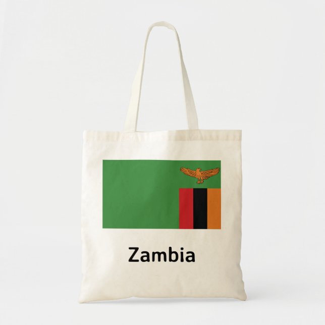 Zambia Flag Tote Bag (Front)