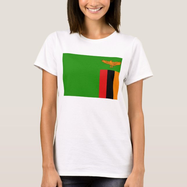 Zambia Flag x Map T-Shirt (Front)