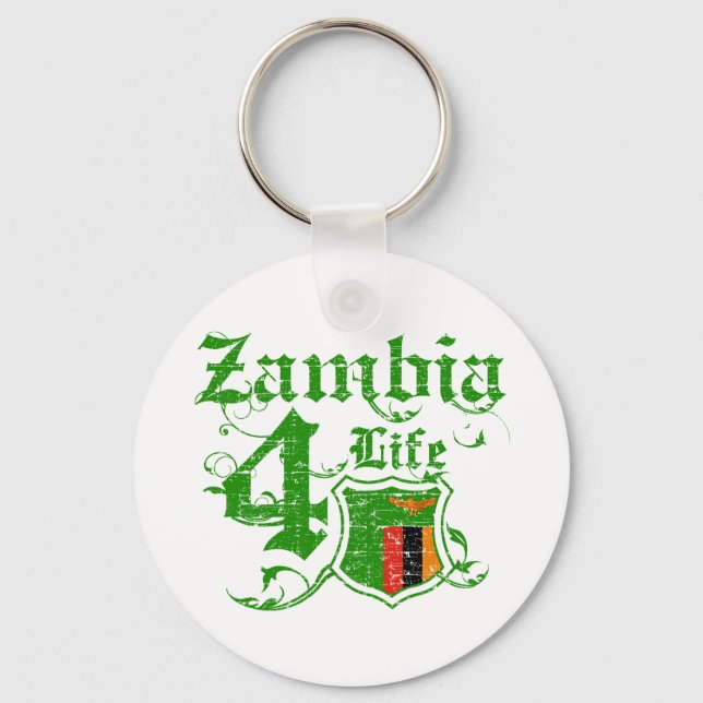 Zambia for life key ring (Front)