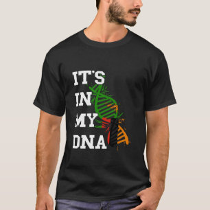 Zambia It's In My DNA Molecule Zambian Pride Zambi T-Shirt
