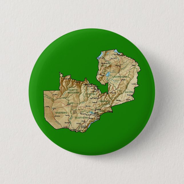 Zambia Map Button (Front)