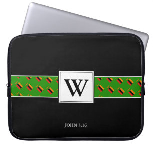 ZAMBIA Monogram Christian Bible Laptop Sleeve