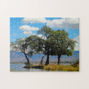 Zambia Mountains and Lakes. Jigsaw Puzzle