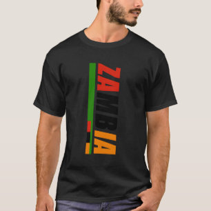 Zambian Flag Orange Eagle Republic Of Zambia T-Shirt