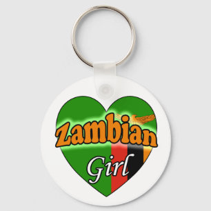 Zambian Girl Sleutelhanger Key Ring